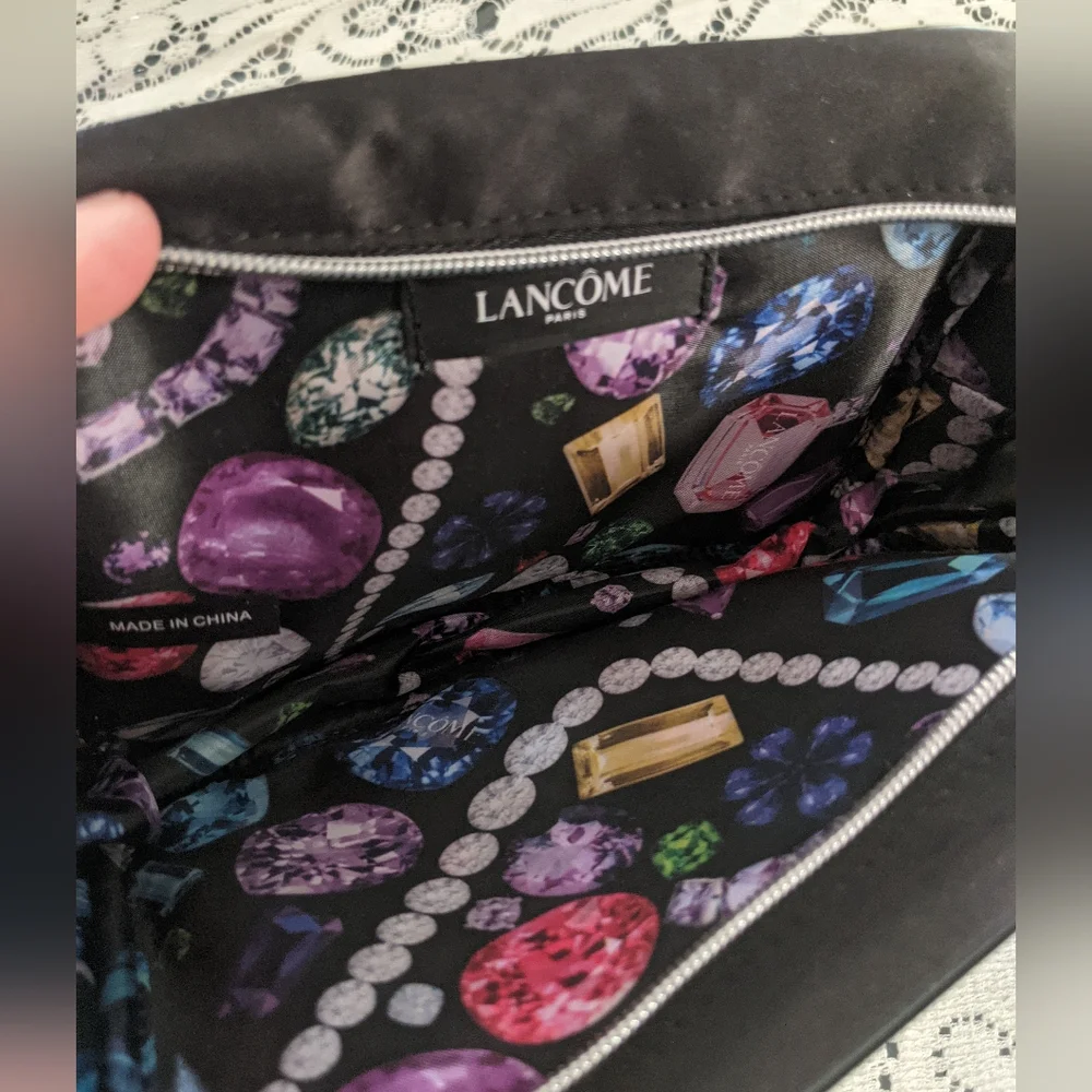 Vintage Rare Retro Lancome Cosmetic Makeup Travel Bag Pouch Coquette Gift